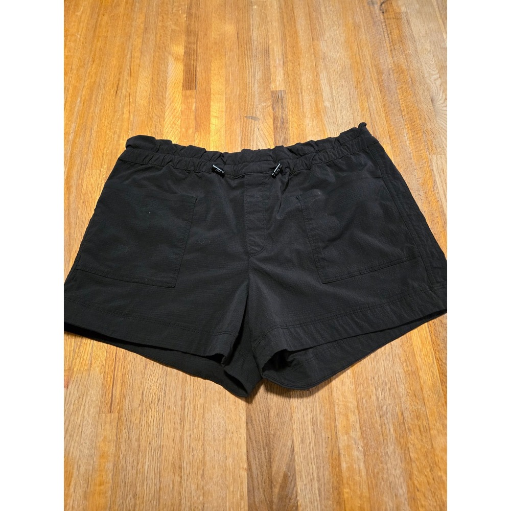 Athleta Women 10 Black Pull On Nylon Ripstop Hiking Outdoor Trekkie North Short